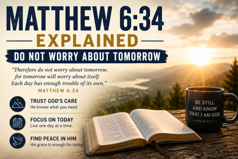 Matthew 6:34 explained