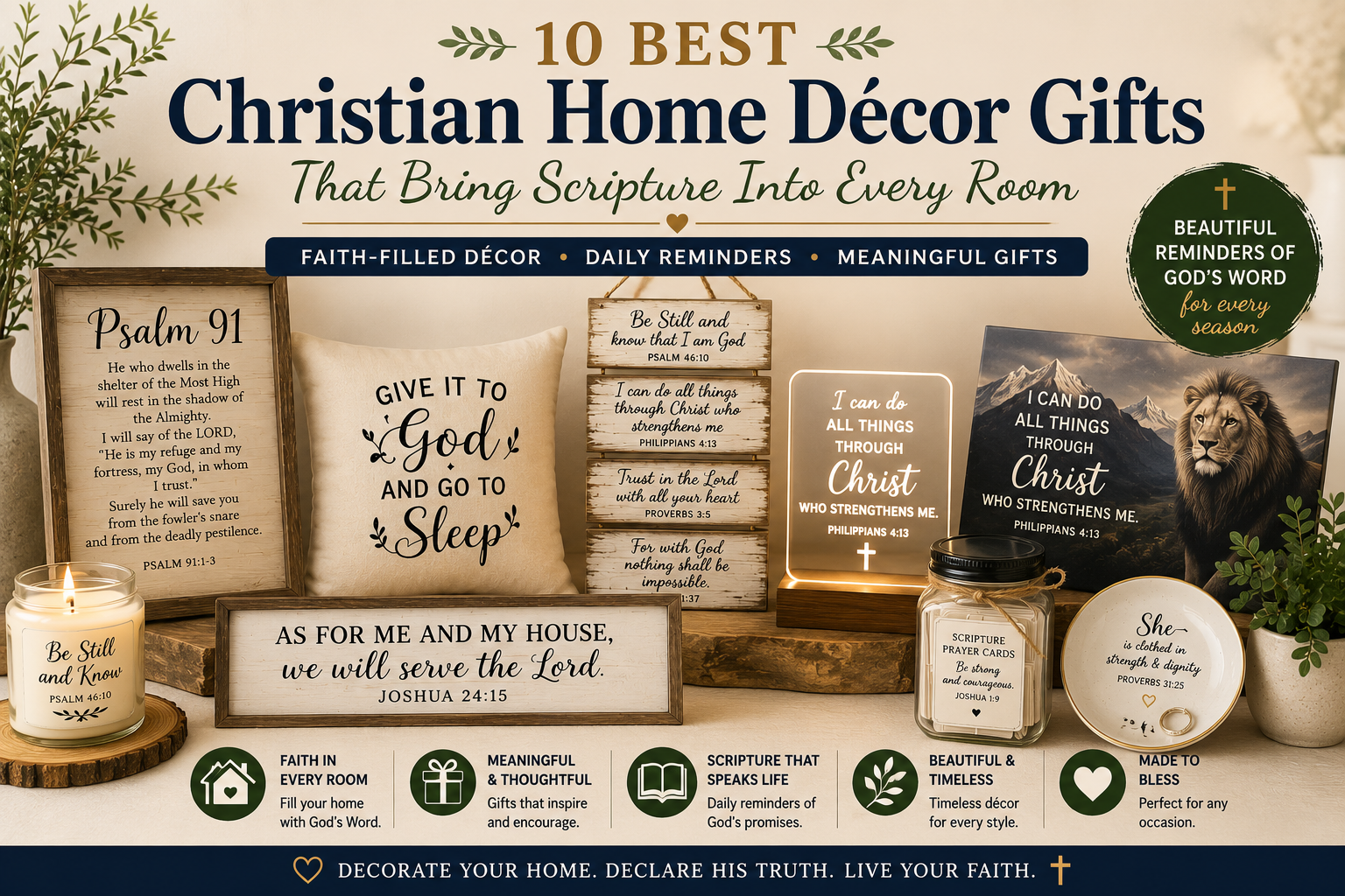 best christian home decor
