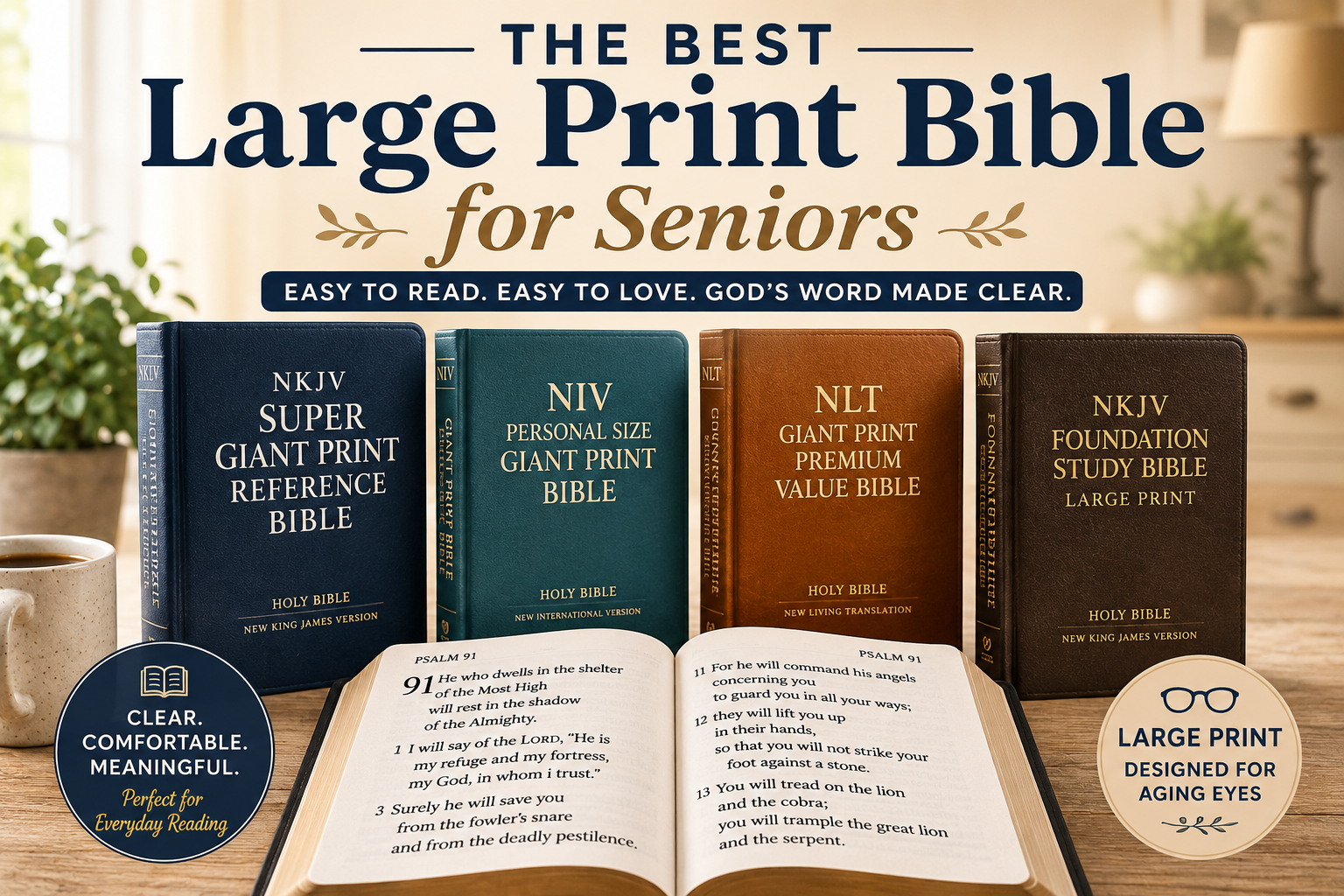 Best Large Print Bible for Seniors